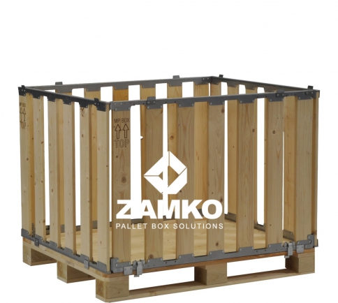 Pallet box, 4 walls, 800mm high - Zamko B.V.