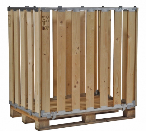 Pallet Box -4 detachable walls (1100mm high) - Zamko B.V.