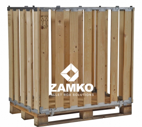 Pallet Box -4 detachable walls (1100mm high) - Zamko B.V.