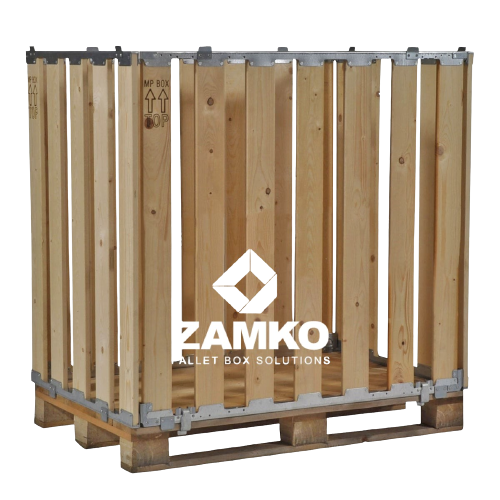 Zamko B.V. - Wooden Pallet Boxes Pallet Box -4 detachable walls (1100mm high)