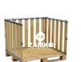 Pallet Box -4 detachable walls incl. 1 hinged gate - Zamko B.V.