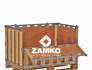 Pallet Box -4 walls incl. 1 hinged gate; fixed plywood liner - Zamko B.V.