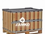 Pallet Box -4 walls incl. 1 hinged gate; fixed plywood liner - Zamko B.V.
