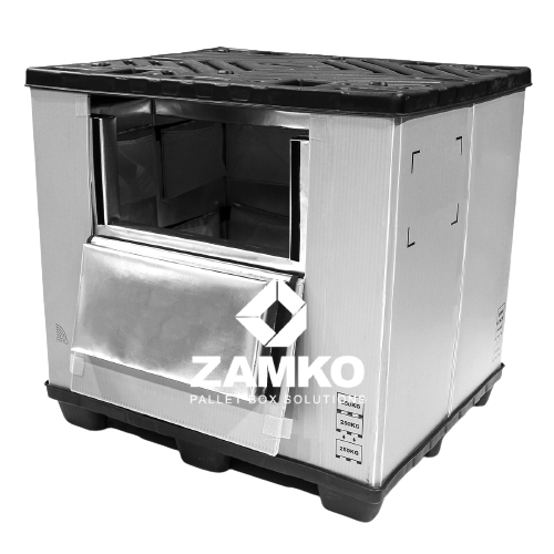  - Plastic cold chain container with Folding Window – 1000×1200 - Zamko B.V.
