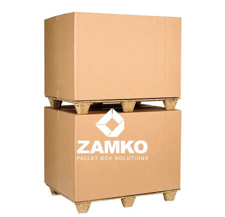 Cardboard Pallet Box – 1000×1200 - Zamko B.V.