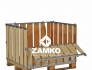 Pallet Box -4 detachable walls incl. 1 hinged gate. Wide planks - Zamko B.V.
