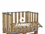 Pallet Box -4 detachable walls incl. 1 hinged gate on long side - Zamko B.V.