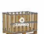 Pallet Box -4 detachable walls incl. 1 hinged gate on long side - Zamko B.V.
