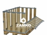 Pallet Box -4 detachable walls incl. 1 hinged gate on long side - Zamko B.V.