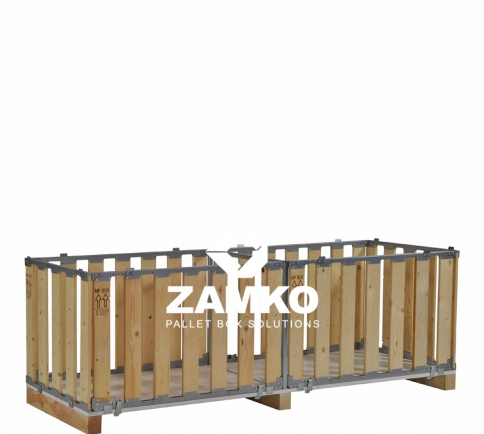 Pallet Box -7 detachable walls for a 240cm pallet - Zamko B.V.