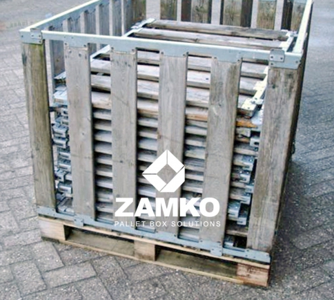Pallet box, 4 walls, 800mm high - Zamko B.V.