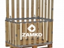 Pallet Box -8 detachable walls (700+700) with 1 hinged gate - Zamko B.V.