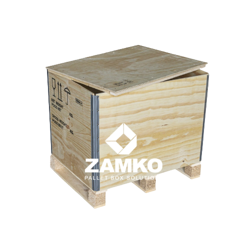 Wooden Pallet Boxes Wooden Crates 1000x1200mm - 15 Wooden Pallet Boxes Zamko B.V.