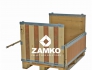 Pallet Box -4 walls incl. 2 hinged gates; fixed plywood liner - Zamko B.V.