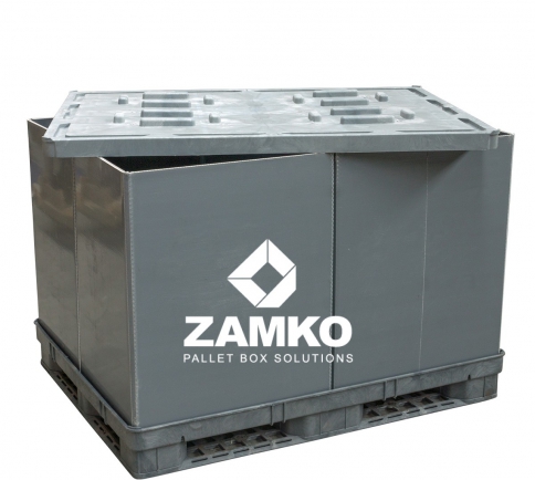 Plastic Pallet Box  – 1130×1450 - Zamko B.V.