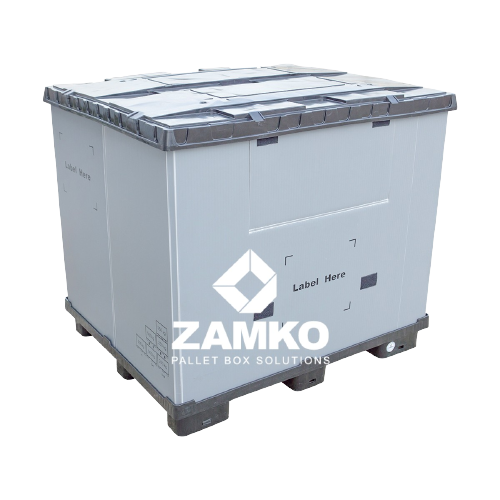 product - Plastic Pallet Box Sleeve with Folding Window – 1000×1200 - Zamko B.V.