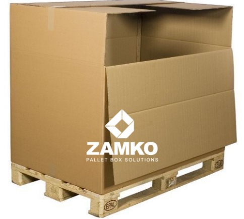 Cardboard Pallet Box with Folding Window- 800×1200 - Zamko B.V.