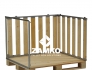 Pallet Box -4 detachable walls; one short side open - Zamko B.V.