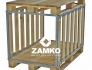Pallet Box -4 detachable walls; two short sides open - Zamko B.V.