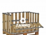Pallet Box -4 detachable walls with 2 hinged gates on the long sides - Zamko B.V.