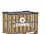 Pallet Box -4 detachable walls with 2 hinged gates on the long sides - Zamko B.V.