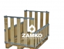 Pallet Box -4 detachable walls with 2 hinged gates on the long sides - Zamko B.V.