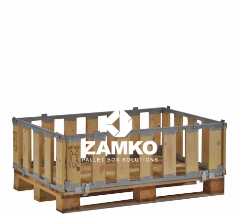 Pallet Box -4 detachable walls (350mm high) - Zamko B.V.