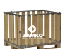 Pallet Box -4 detachable walls with preparation for hinged gate - Zamko B.V.