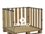 Pallet Box -4 detachable walls with preparation for hinged gate - Zamko B.V.
