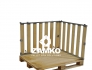 Pallet Box -4 detachable walls with 1 hinged gate on short side - Zamko B.V.