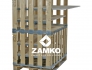 Pallet Box -8 detachable walls (800mm + 800mm high) with shelves - Zamko B.V.