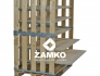 Pallet Box -8 detachable walls (800mm + 800mm high) with shelves - Zamko B.V.