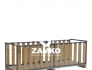 Pallet Box -7 walls for a 240cm pallet, 2 short sides open - Zamko B.V.