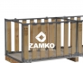 Pallet Box -7 walls for a 240cm pallet, 2 short sides open - Zamko B.V.