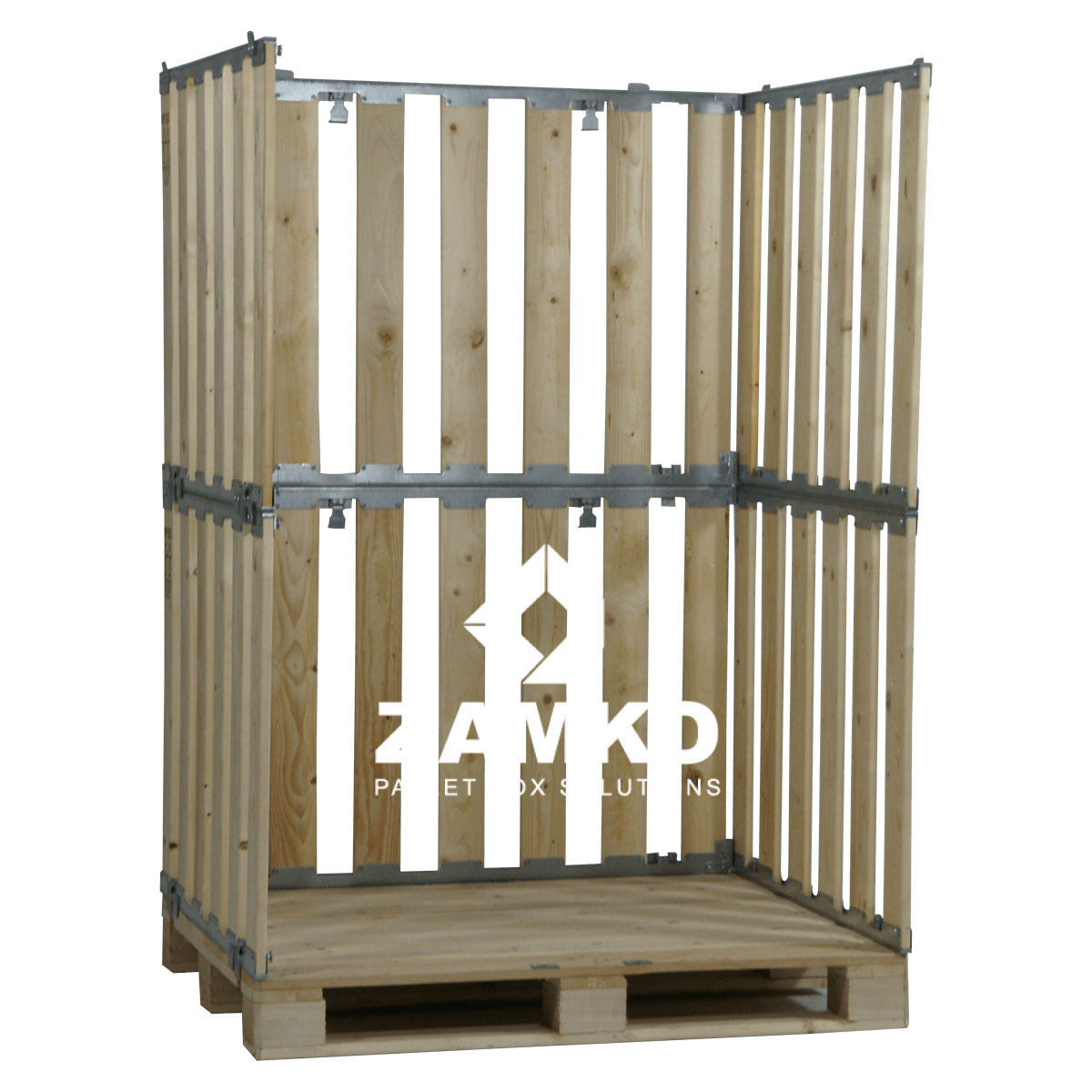 Wooden Pallet Boxes - Walk In Pallet Box, double height (800mm + 800mm) - Zamko B.V.