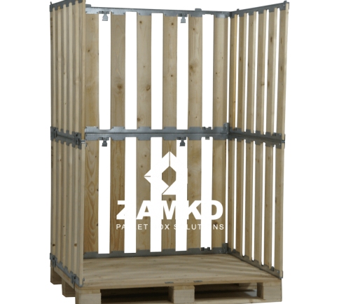 Walk In Pallet Box, double height (700mm + 700mm) - Zamko B.V.
