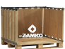 Pallet Box -4 detachable walls and fixed plywood liner - Zamko B.V.