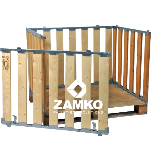 Wooden Pallet Boxes Walk In Pallet Box, 4 walls (800mm high) - 19 Wooden Pallet Boxes Zamko B.V.