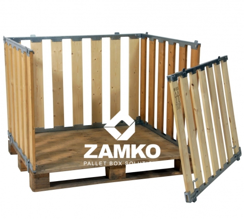 Walk In Pallet Box, 4 walls (800mm high) - Zamko B.V.