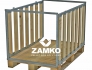 Pallet Box -4 detachable walls; two short sides open - Zamko B.V.