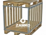 Pallet Box -4 detachable walls; two short sides open - Zamko B.V.