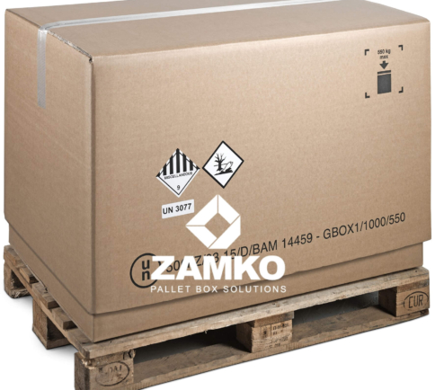Cardboard Pallet Box UN Certified – 800×1200 - Zamko B.V.