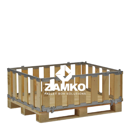 Second hand - Pallet box, 4 walls, 400mm high - Zamko B.V.