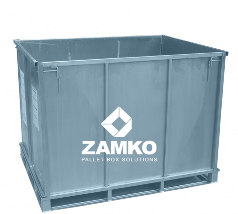 Steel Walk-in Pallet box -closed walls - Zamko B.V.