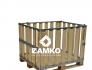 Pallet box -4 detachable walls, 1 hinged gate on short side - Zamko B.V.