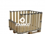 Pallet box -4 detachable walls, 1 hinged gate on short side - Zamko B.V.