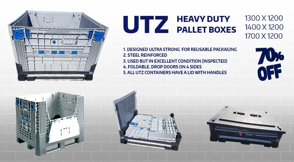 Why your company needs this extra large, heavy duty UTZ foldable pallet boxes? - Zamko B.V.