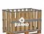 Pallet Box -4 detachable walls incl. 1 hinged gate and 1 shelf - Zamko B.V.