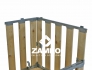 Pallet Box -4 detachable walls incl. 1 hinged gate and 1 shelf - Zamko B.V.
